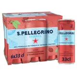 Eau Gazeuse Aromatisée Orange Sanguine Framboise Noire SAN PELLEGRINO ESSENZA