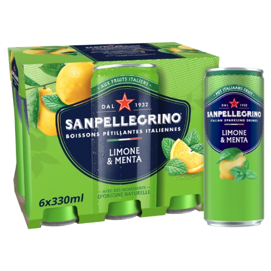 Eau Gazeuse Aromatisée Citron Menthe SAN PELLEGRINO