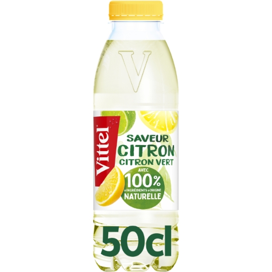 Eau Plate Aromatisée Citron et Citron Vert VITTEL