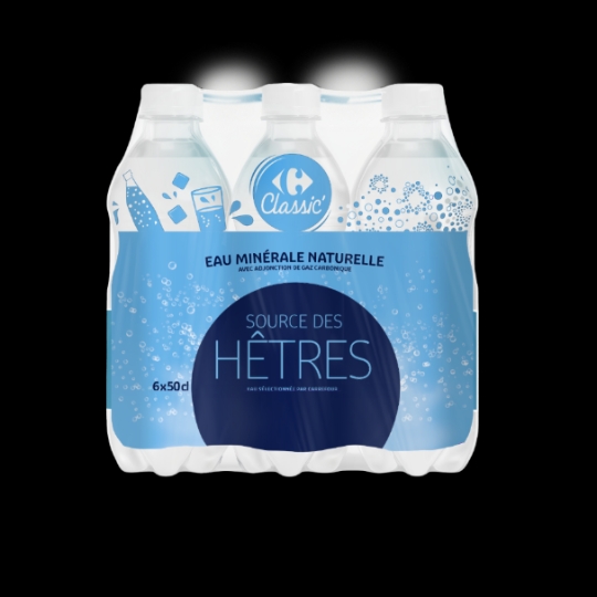 Eau Minérale Naturelle Gazeuse CARREFOUR CLASSIC