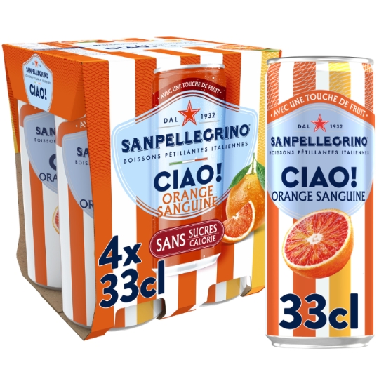 Boisson Gazeuse Aromatisée Orange Sanguine Ciao ! SAN PELLEGRINO