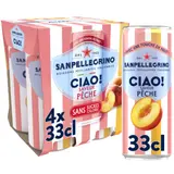 Boisson Gazeuse Aromatisée Pêche Ciao ! SAN PELLEGRINO