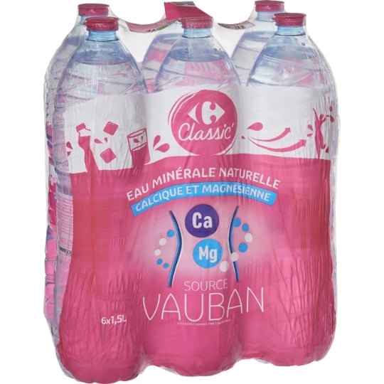 Eau Minérale Naturelle Plate CARREFOUR CLASSIC'