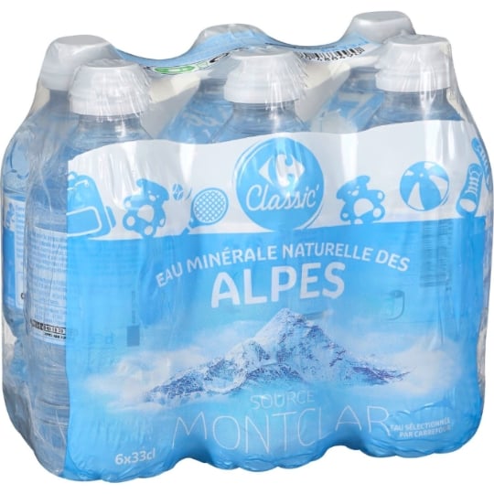 Eau Minérale Naturelle Plate CARREFOUR CLASSIC'