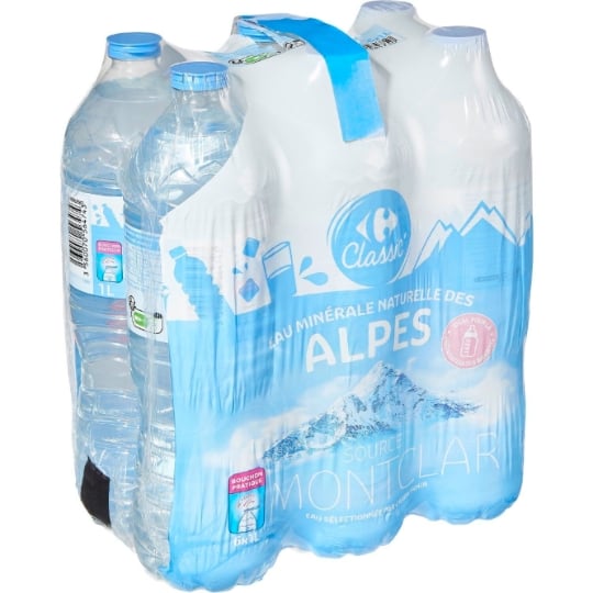 Eau Minérale Naturelle Plate CARREFOUR CLASSIC'