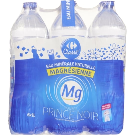 Eau Minérale Naturelle Plate Magnésienne CARREFOUR CLASSIC'