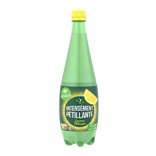 Eau Gazeuse Aromatisée Citron CARREFOUR SENSATION