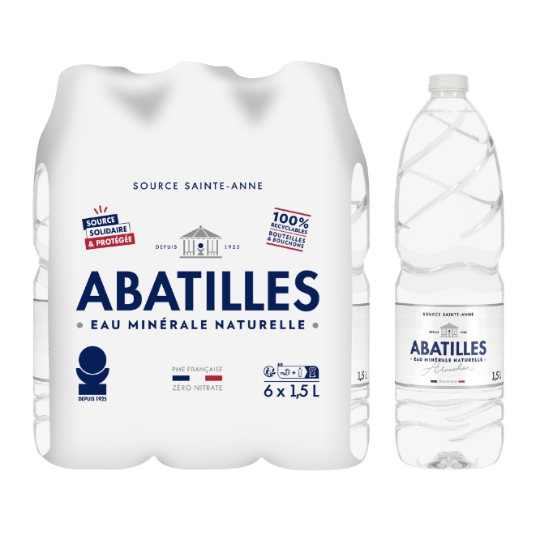 Eau Minérale Naturelle Plate ABATILLES