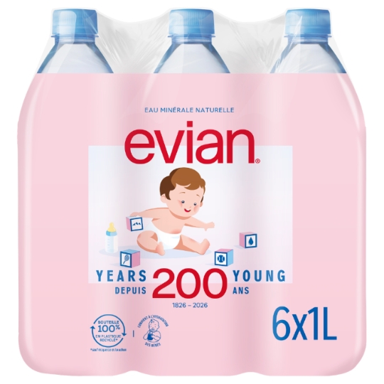 Eau Minérale Naturelle Plate EVIAN