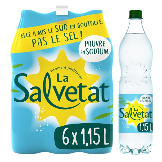 Eau Minérale Naturelle Gazeuse LA SALVETAT