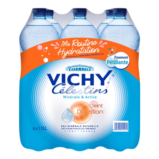 Eau Minérale Naturelle Gazeuse VICHY CELESTINS