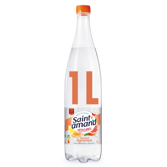Eau Pétillante Aromatisée Agrumes Sans Sucres SAINT AMAND