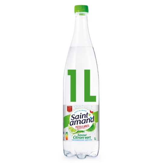 Eau Gazeuse Aromatisée Citron Vert SAINT AMAND