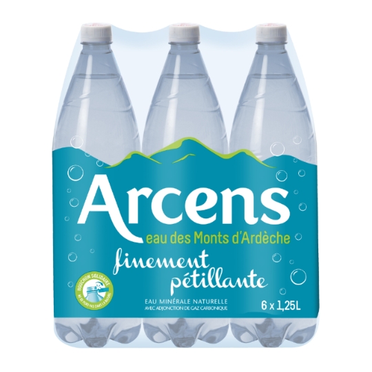 Eau Minérale Naturelle Gazeuse Finement Pétillante ARCENS