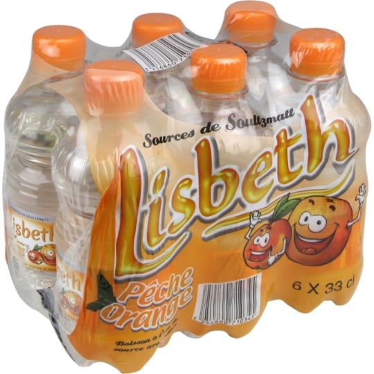 Eau Plate Aromatisée Pêche Orange LISBETH
