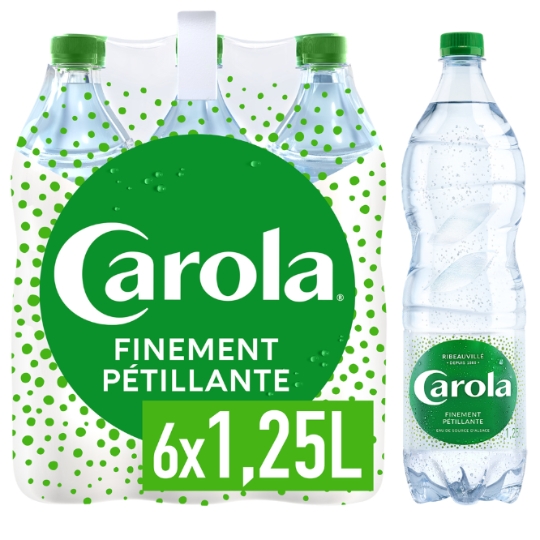 Eau De Source Finement Pétillante d'Alsace CAROLA
