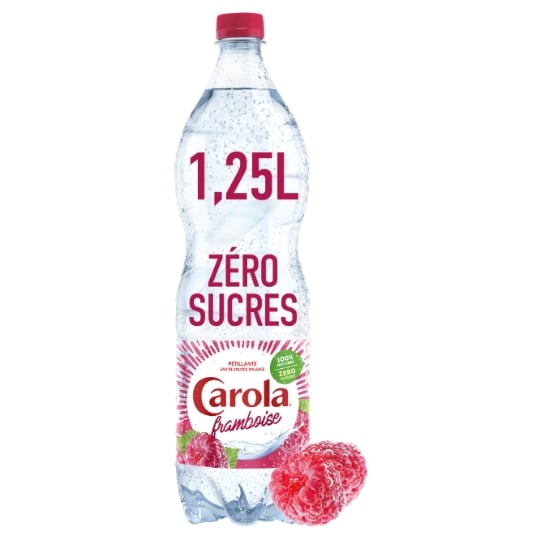 Eau Gazeuse Aromatisée Framboise CAROLA