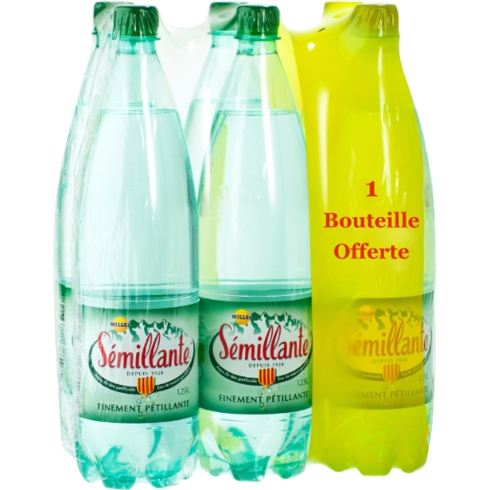 Eau Minérale Naturelle Finement Pétillante SEMILLANTE