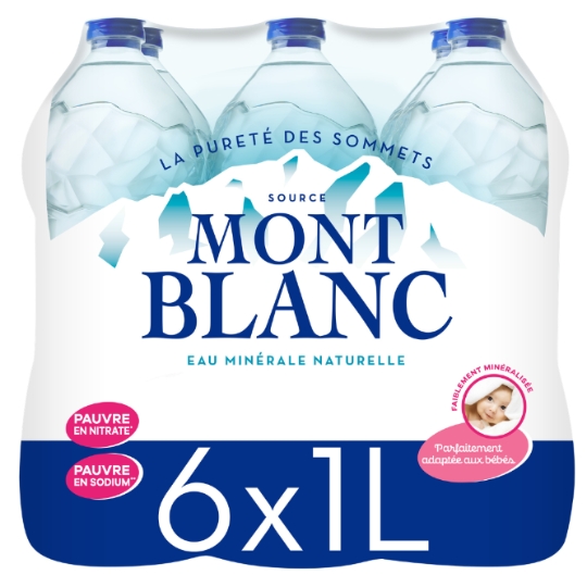 Eau Minérale Naturelle Plate MONT BLANC