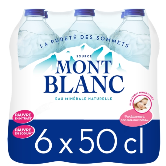 Eau Minérale Naturelle Plate MONT BLANC