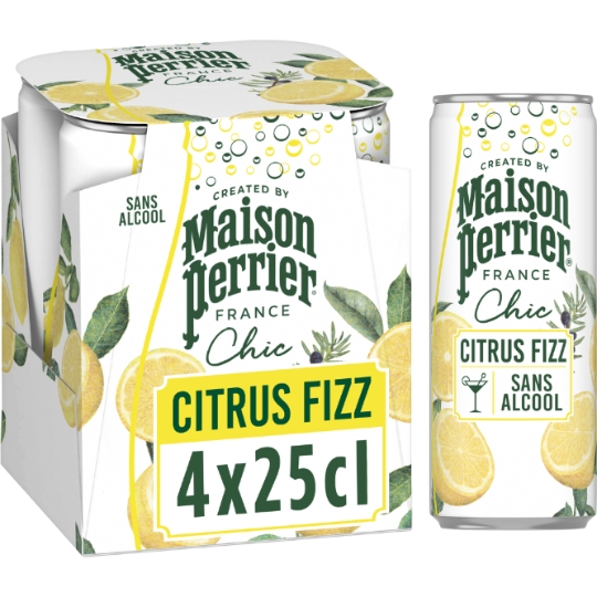 Eau Gazeuse Aromatisée Citrus Fizz MAISON PERRIER CHIC