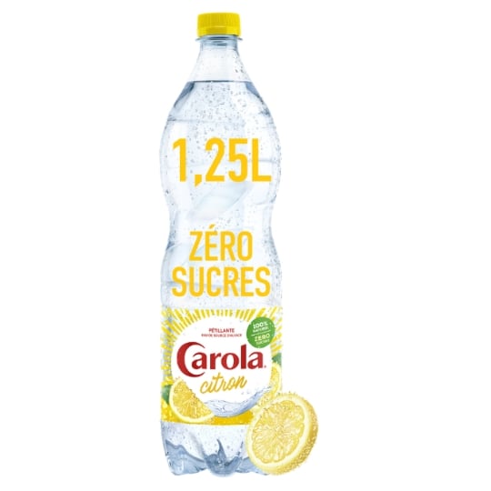 Eau Gazeuse Aromatisée Citron Sans Sucre CAROLA