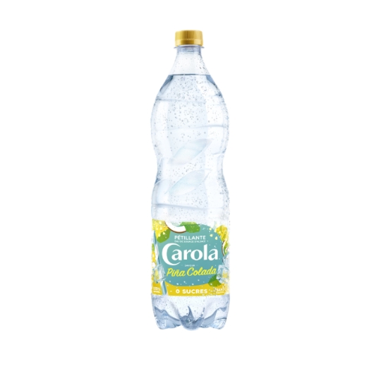 Eau Pétillante Aromatisée Pina Colada Sans Sucres CAROLA