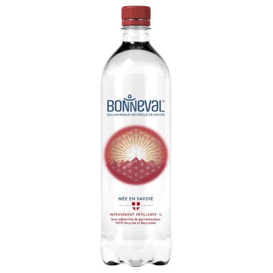 Eau Minérale Naturelle Intensément Pétillante de Savoie BONNEVAL