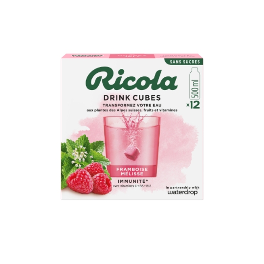 Cubes Effervescents Framboise Mélisse RICOLA