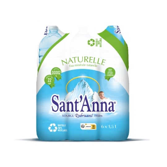 Eau Minérale Naturelle Plate SANT'ANNA