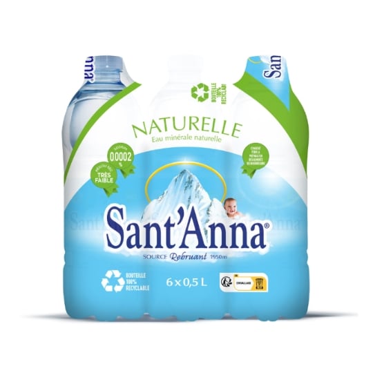 Eau Minérale Naturelle Plate SANT'ANNA