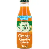 Jus de Fruits Orange Carotte Citron Bio JARDIN BIO