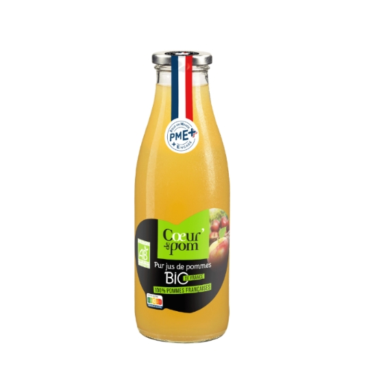 Jus de Pomme Pur Jus Bio COEUR DE POM'