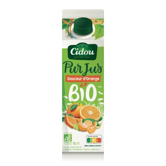 Jus de Fruits Orange et Mandarine Bio CIDOU