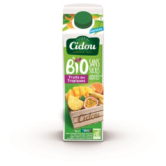 Nectar Fruits des Tropiques Sans Sucre Ajouté Bio CIDOU