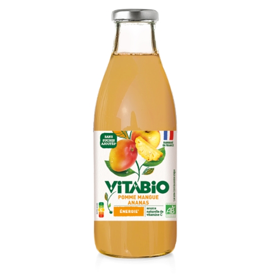 Jus De Fruit Pomme Mangue Ananas Energie VITABIO