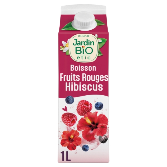 Boisson à l'Eau Pomme Fruits Rouges et Hibiscus Bio JARDIN BIO ETIC