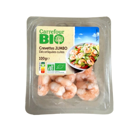 Crevettes Décortiquées Cuites Bio CARREFOUR BIO