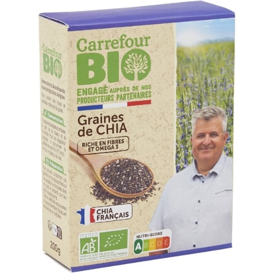 Graines de chia Bio Engagé auprès des producteurs partenaires CARREFOUR BIO