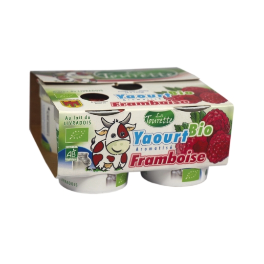 Yaourts bio framboise LA TOURETTE