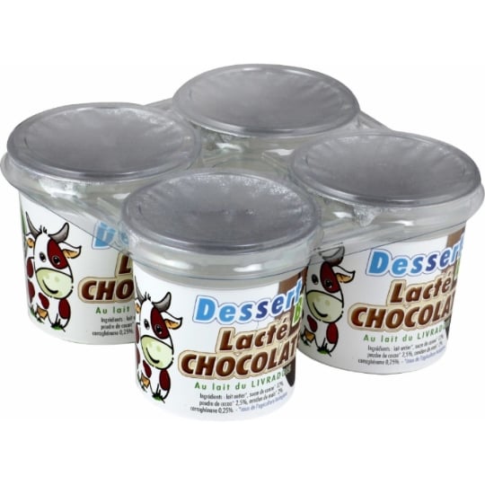 Crèmes dessert bio chocolaté LA TOURETTE