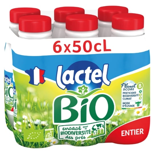Lait Entier UHT Bio LACTEL