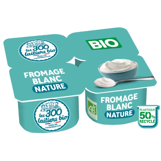 Fromage blanc nature Bio LES 300 & BIO