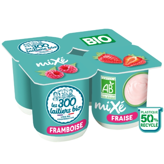 Yaourt  aux fruits mixés brassé Bio LES 300 & BIO