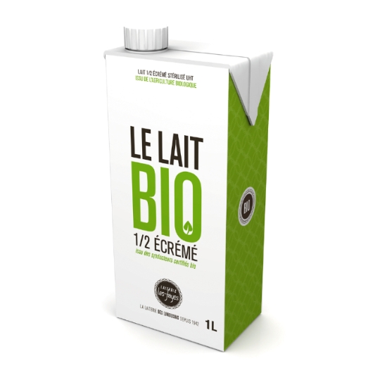 Lait Demi-Ecrémé Bio LES FAYES