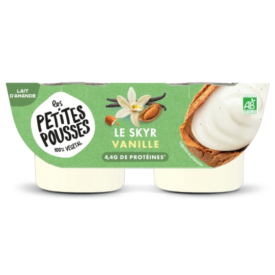 Skyr Végétal Lait d'Amande Vanille Bio LES PETITES POUSSES