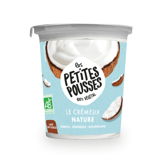 Dessert végétal Brassé coco bio nature LES PETITES POUSSES