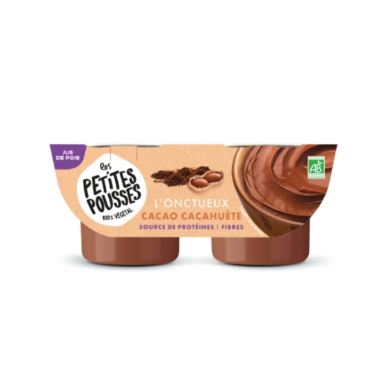 Dessert Végétal Cacao Cacahuète Bio  LES PETITES POUSSES