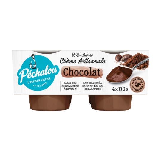 Crème dessert  chocolat Bio PECHALOU