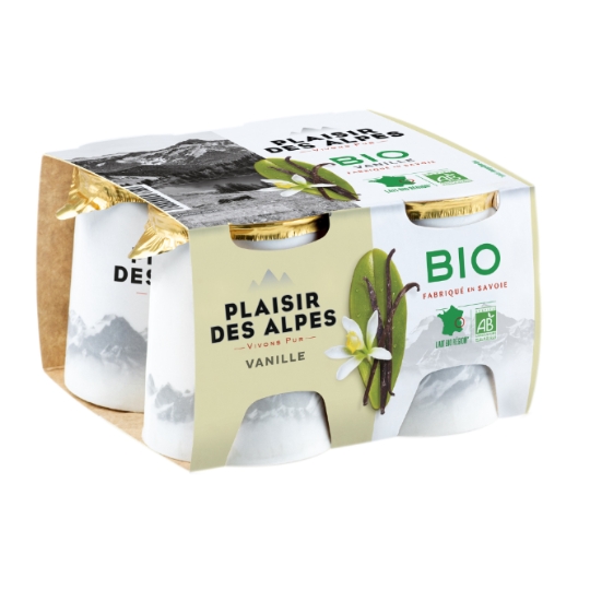 Yaourts lait entier vanille Bio SAVOIE YAOURT